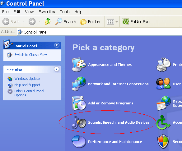 how to adjust windows xp sounds