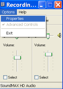 windows xp volume control