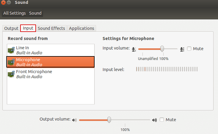 Ubuntuでマイクが機能しないとき Onlinemictest