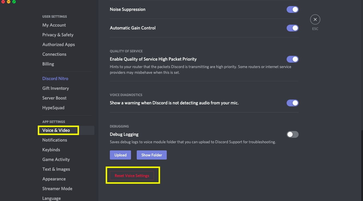 discord picks up computer sounds