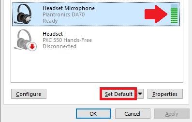 Windows 10 bluetooth microphone not online working