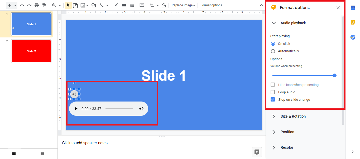 how to add google slides to google drive folder